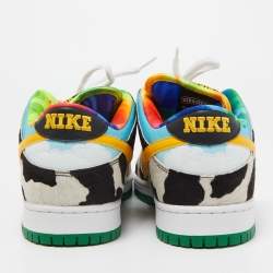 Nike x  Ben & Jerry's Multicolor Pony Hair And Leather SB Dunk "Chunky Dunky" Low Top Sneakers Size 47.5