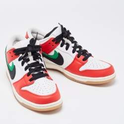 Nike Multicolor Leather SB Dunk Low Frame Skate Habibi Sneakers Size 47.5