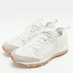 Nike x CLOT White Mesh and Suede Air Max 97 Haven Low Top Sneakers Size 42