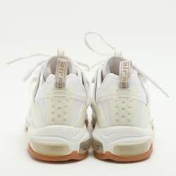 Nike x CLOT White Mesh and Suede Air Max 97 Haven Low Top Sneakers Size 42