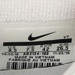Nike x CLOT White Mesh and Suede Air Max 97 Haven Low Top Sneakers Size 42