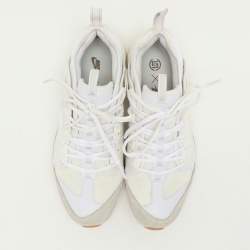 Nike x CLOT White Mesh and Suede Air Max 97 Haven Low Top Sneakers Size 42