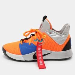 Nike PG 3 x NASA Orange Knit Fabric Low Top Sneakers Size 42