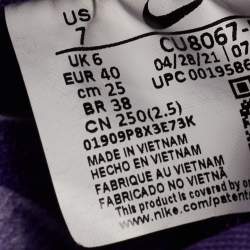 Nike Purple Leather Force 1 Low '07 QS "Purple Skeleton Halloween Sneakers Size 40               