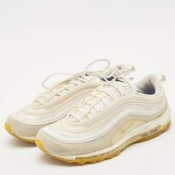 Nike White Mesh and Suede Air Max 97 M. Frank Rudy Sneakers Size 46