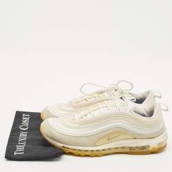 Nike White Mesh and Suede Air Max 97 M. Frank Rudy Sneakers Size 46