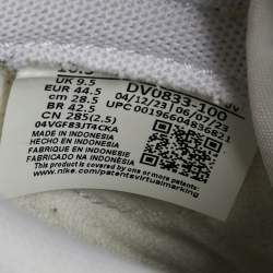 Pre Owned Nike Cream/White Leather Dunk Low Retro Panda Sneakers Size 44.5