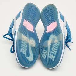 Pre Owned Nike Multicolor Nubuck and Leather SB Dunk Low Born x Raised One Block At A Time Sneakers Size 44.5