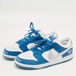 Pre Owned Nike Multicolor Nubuck and Leather SB Dunk Low Born x Raised One Block At A Time Sneakers Size 44.5