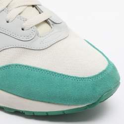 مملوكة مسبقًا Nike Air Max 1 Watermelon Size 45 Green/White Mesh and Suede Low Top Sneakers