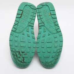 مملوكة مسبقًا Nike Air Max 1 Watermelon Size 45 Green/White Mesh and Suede Low Top Sneakers