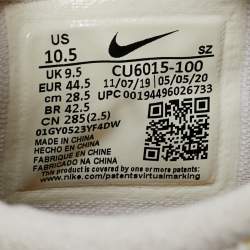 مملوكة مسبقًا حذاء رياضي اير جوردان كريمي كانفاس وسويدي ماكس 90 جولف برباط مقاس 41