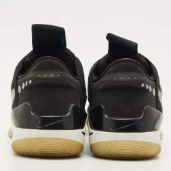 Pre Owned Nike Adapt BB Size 45.5 Black/Grey Mesh and Nubuck Leather Slip On Sneakers