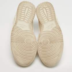 مملوكة مسبقًا حذاء رياضي نايك دانك لو جلد أحمر جامعة/أبيض SP سانت جونز مقاس 42