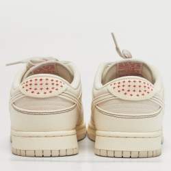 مملوكة مسبقًا حذاء رياضي نايك دانك لو جلد أحمر جامعة/أبي�ض SP سانت جونز مقاس 42