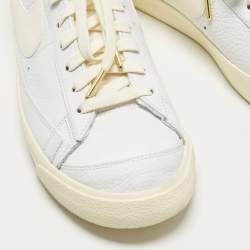 مملوكة مسبقًا حذاء رياضي نايك بليزر ميد ساكاي جلد أبيض/كريمي عالي مقاس 45