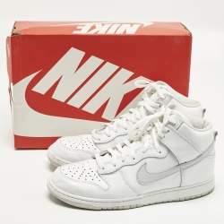 Pre Owned Nike Dunk High Size 45.5 Two Tone Leather High Top Sneakers