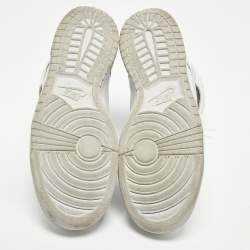 Pre Owned Nike Dunk High Size 45.5 Two Tone Leather High Top Sneakers