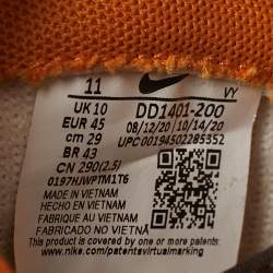 Pre Owned Nike Dunk HI Retro PRM Size 45 Brown/Grey Suede High Top Sneakers