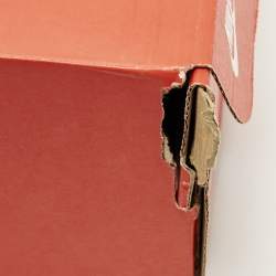 Pre Owned حذاء رياضي نايك دانك هاي سيراكيوز جلد برتقالي/أبيض مقاس 45 أعلاه عالي