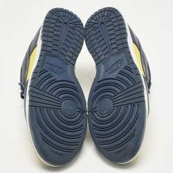 مملوكة مسبقًا حذاء رياضي نايك دانك لو ريترو ميشيغان جلد أًصفر و كحلي مقاس 45