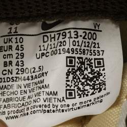 مملوكة مسبقًا Nike Dunk Low Retro PRM Animal Pack Giraffe Cheetah Size 45 Cream Leather and Suede Sneakers