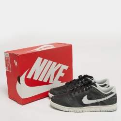 مملوكة مسبقًا Nike Dunk Low Retro PRM Zebra Animal Pack Size 45 Multicolor Leather and Suede Sneakers