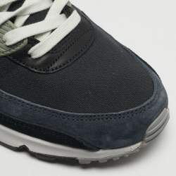 مملوكة مسبقًا Nike Air Max 90 PRM Off Noir Size 45 Multicolor Suede and Canvas Low Top Sneakers