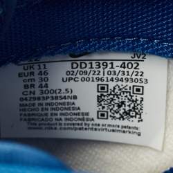 مملوكة مسبقًا Nike Dunk UCLA Size 46 Blue/Yellow Leather Low Top Sneakers