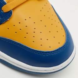 مملوكة مسبقًا Nike Dunk UCLA Size 46 Blue/Yellow Leather Low Top Sneakers