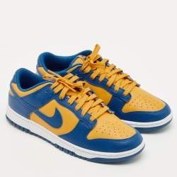 مملوكة مسبقًا Nike Dunk UCLA Size 46 Blue/Yellow Leather Low Top Sneakers