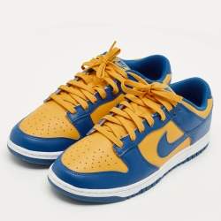 مملوكة مسبقًا Nike Dunk UCLA Size 46 Blue/Yellow Leather Low Top Sneakers