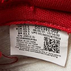 Pre Owned حذاء رياضي نايك أخضر/أبيض جلد دانك منخفض 'University Blue' مقاس 45.5