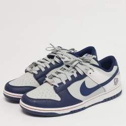 مملوكة مسبقًا Nike Dunk EMB NBA 75th Anniversary Brooklyn Nets Size 45 Multicolor Leather Low Top Sneakers