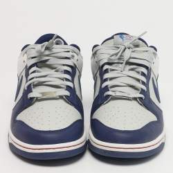 مملوكة مسبقًا Nike Dunk EMB NBA 75th Anniversary Brooklyn Nets Size 45 Multicolor Leather Low Top Sneakers