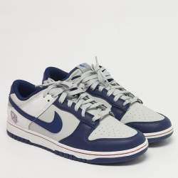 مملوكة مسبقًا Nike Dunk EMB NBA 75th Anniversary Brooklyn Nets Size 45 Multicolor Leather Low Top Sneakers