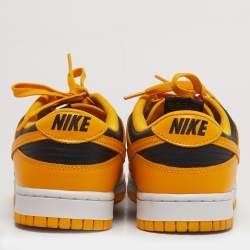 Pre Owned Nike Dunk Championship Goldenrod Size 45 Yellow/Black Leather Low Top Sneakers