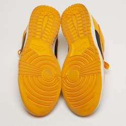 Pre Owned Nike Dunk Championship Goldenrod Size 45 Yellow/Black Leather Low Top Sneakers
