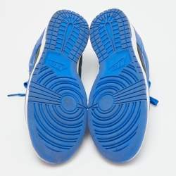 مملوكة مسبقًا Nike Dunk Hyper Cobalt Size 45 Blue/Black Leather Low Top Sneakers