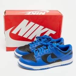 مملوكة مسبقًا Nike Dunk Hyper Cobalt Size 45 Blue/Black Leather Low Top Sneakers