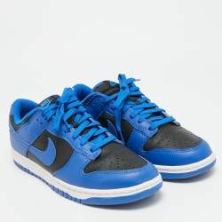 مملوكة مسبقًا Nike Dunk Hyper Cobalt Size 45 Blue/Black Leather Low Top Sneakers