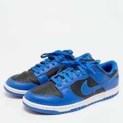 مملوكة مسبقًا Nike Dunk Hyper Cobalt Size 45 Blue/Black Leather Low Top Sneakers