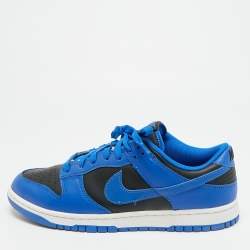 مملوكة مسبقًا Nike Dunk Hyper Cobalt Size 45 Blue/Black Leather Low Top Sneakers