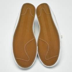 Pre Owned Nike SB Blazer Medicom Toy Size 45.5 Cream Calf Hair Low Top Sneakers