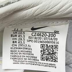 Pre Owned Nike SB Blazer Medicom Toy Size 45.5 Cream Calf Hair Low Top Sneakers