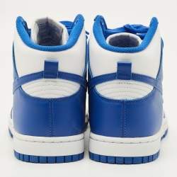 Pre Owned حذاء رياضي نايك تان/أبيض سويدي وجلد عنق عالي مقاس 38.5