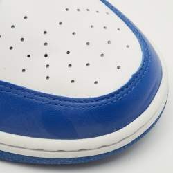 Pre Owned حذاء رياضي نايك تان/أبيض سويدي وجلد عنق عالي مقاس 38.5