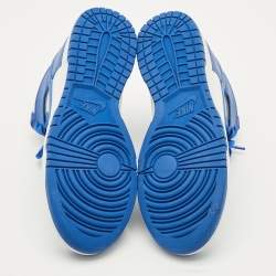 Pre Owned حذاء رياضي نايك تان/أبيض سويدي وجلد عنق عالي مقاس 38.5