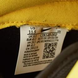 Pre Owned حذاء رياضي نايك تان/أبيض سويدي وجلد عنق عالي مقاس 38.5