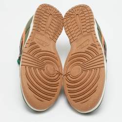 مملوكة مسبقًا حذاء رياضي نايك x أندركفر متعدد الألوان نايلون وسويدي دايبريك أخضر محظوظ أحمر مقاس 45.5